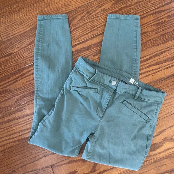 GAP Skinny Ankle Twill Casual Pants Size 6 Army Green Business Casual - Picture 7 of 8